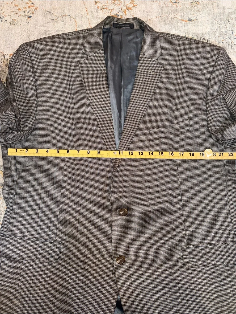Classic Gray Men's Two-Button Blazer 48R Chaps A133